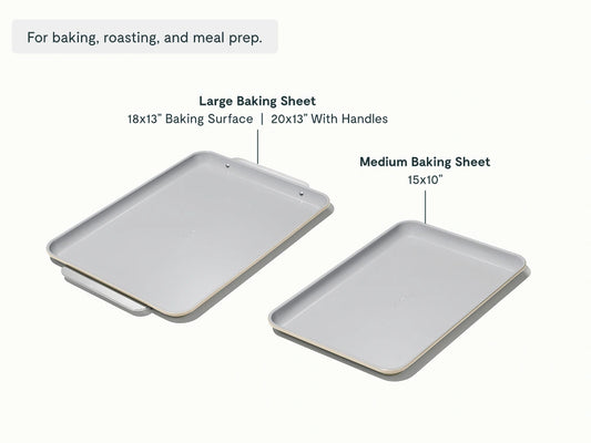 Baking Sheet Duo - 18x13" & 15x10" Non-Stick Ceramic Baking Sheets - US 6867