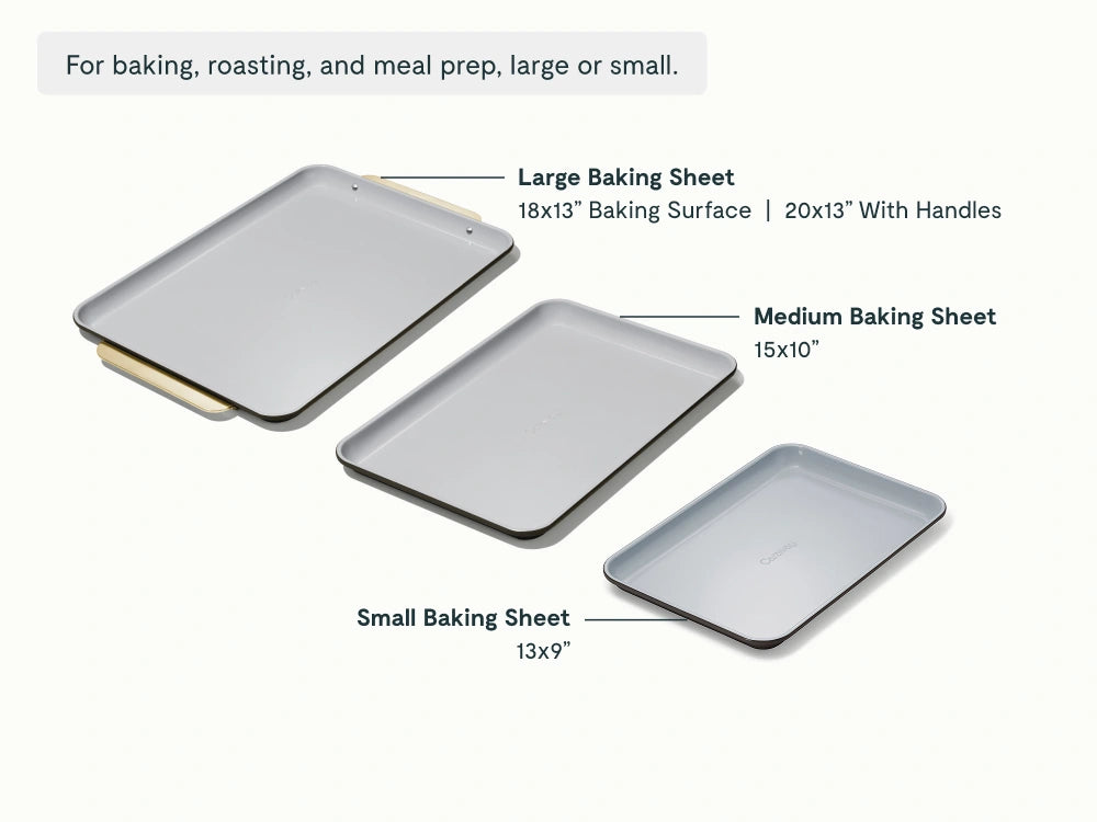Complete Baking Sheet Bundle - Set of 4 Non-Stick Ceramic Baking Sheets - US 1231