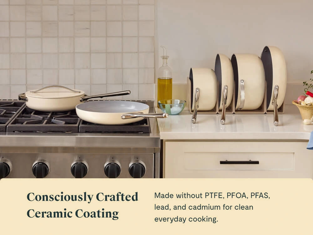 4pc Fry & Sauté Set - Non-Stick Ceramic Fry Pan, Mini Fry Pan & Sauté Pan - US 0284