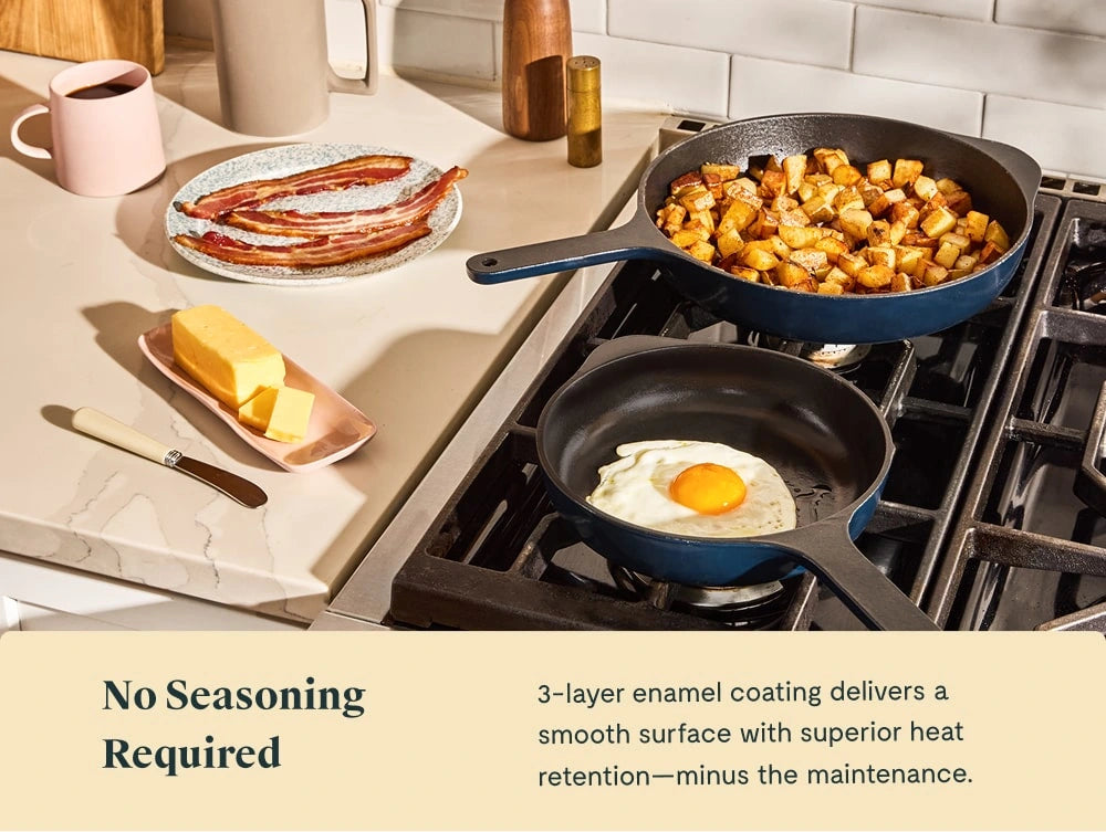 Enameled Cast Iron & Minis Set - 12-Piece Set With Complimentary Storage - US 1936