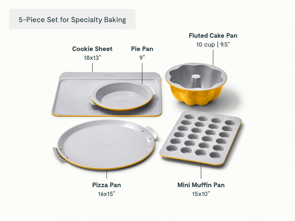 Full Ceramic Bakeware Set - 22-Piece Set With Complimentary Storage - US 3215