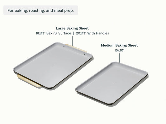 Baking Sheet Duo - 18x13" &amp; 15x10" Non-Stick Ceramic Baking Sheets - US 1587