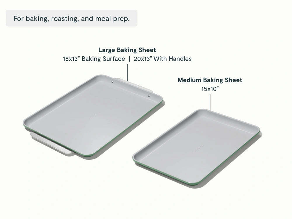 Baking Sheet Duo - 18x13" &amp; 15x10" Non-Stick Ceramic Baking Sheets - US 5331