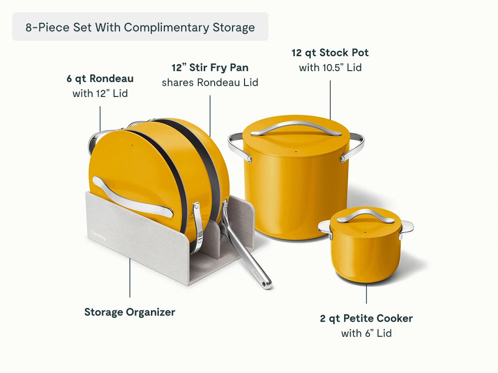 Full Ceramic Cookware Bundle - 31-Piece Ceramic Set With Complimentary Storage - US 3121