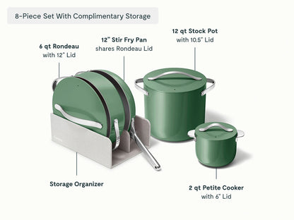 Cookware, Cookware+ &amp; Minis Duo Set - 24-Piece Ceramic Set With Complimentary Storage - US 2277