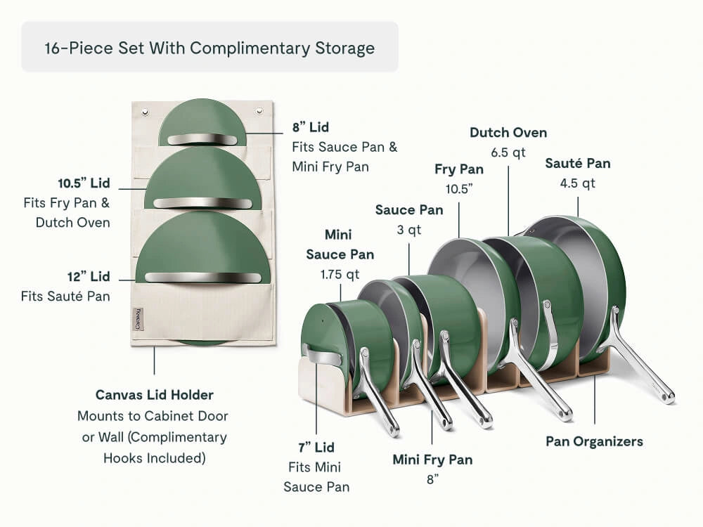 Full Ceramic Cookware Bundle - 31-Piece Ceramic Set With Complimentary Storage - US 7550