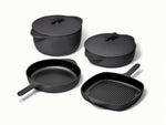 Enameled Cast Iron Set - 8-Piece Set With Complimentary Storage - US 0029
