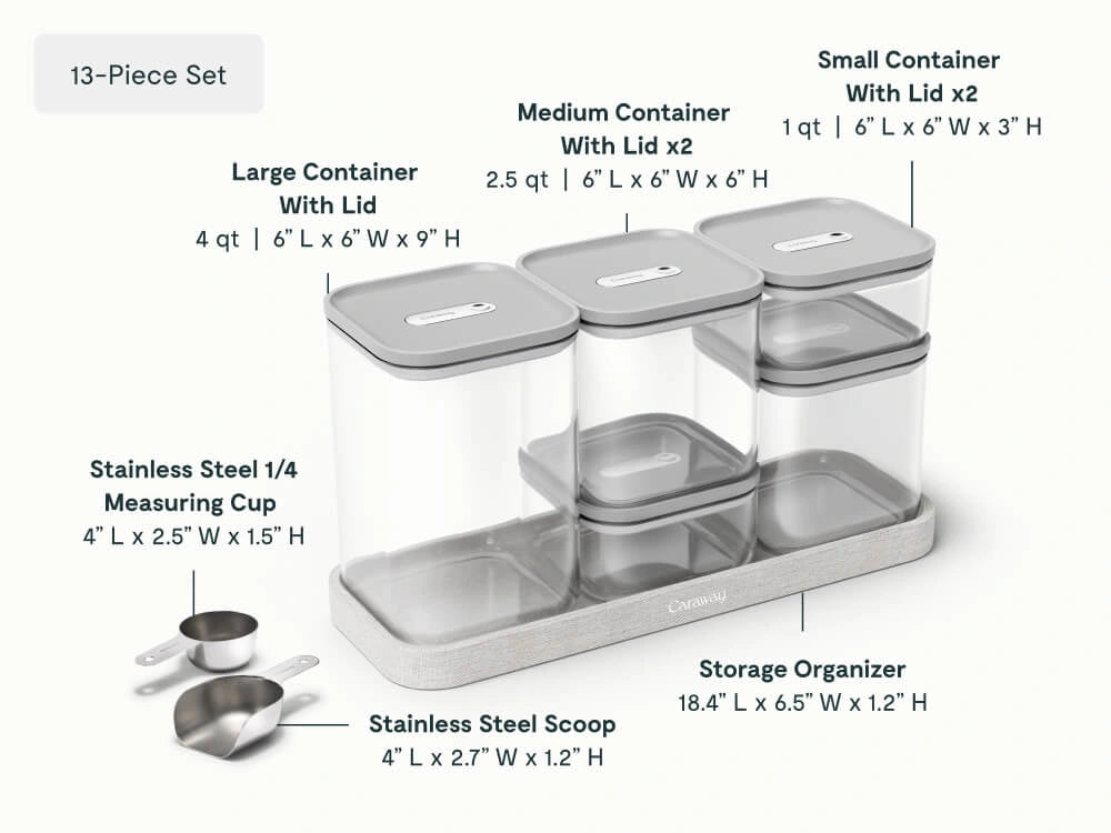 Complete Food Organization Bundle - 26-Piece Set With Complimentary Storage - US 1810