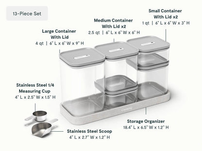 Complete Food Organization Bundle - 26-Piece Set With Complimentary Storage - US 1810