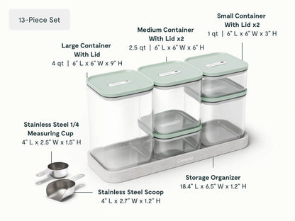 Complete Food Organization Bundle - 26-Piece Set With Complimentary Storage - US 1372