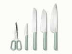 Knife Set - 4 essential knives, made with premium German stainless steel, and a pair of shears. - US 7934