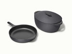 Large Enameled Cast Iron Duo - 4-Piece Set With Complimentary Storage - US 7062