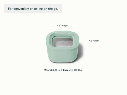Mini Square Container - 1.75 cup container for convenient, non-toxic snacking on the go. - US 9181