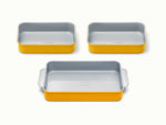 Rectangle Pan Trio - 13x9" &amp; 9x6.5" Non-Stick Ceramic Baking Pans - US 9576